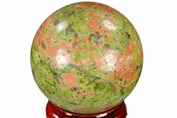 Polished Unakite Sphere - Canada #116135